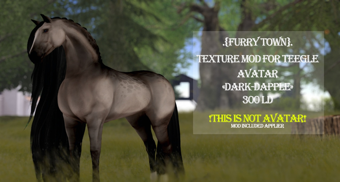 .{FT}. Skin for Teegle Horse "Dark-Dapple"