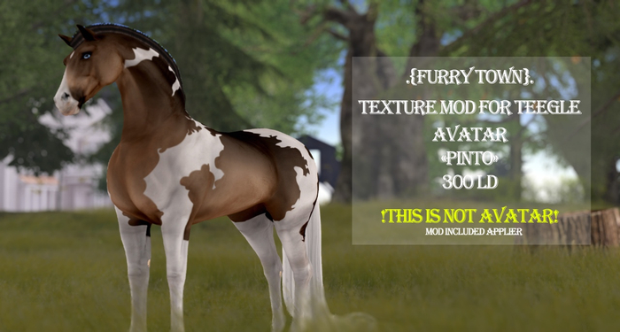 .{FT}. Skin for Teegle Horse "Pinto"