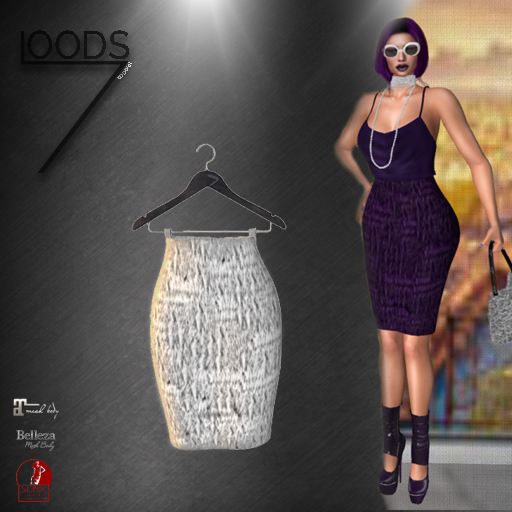 LOODS7 Vieve Skirt white (add)