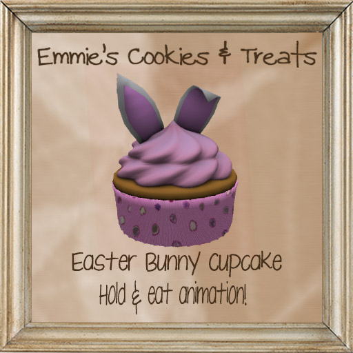 Pink Dots Bunny Ears Cupcake