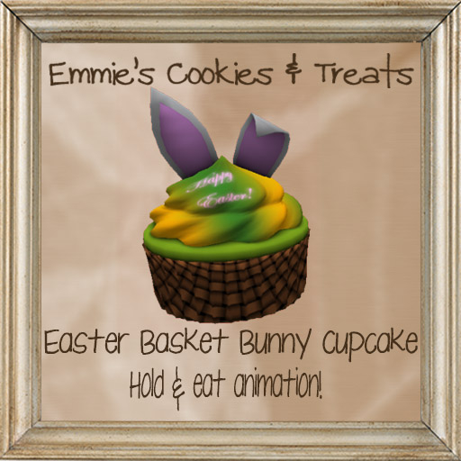 Easter Basket Bunny Ears Cupcake