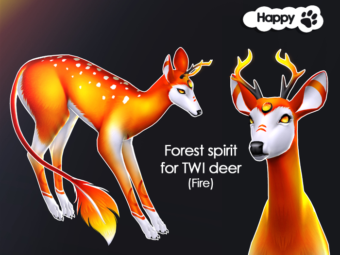Happy Paw - TWI Deer Forest spirit (fire)
