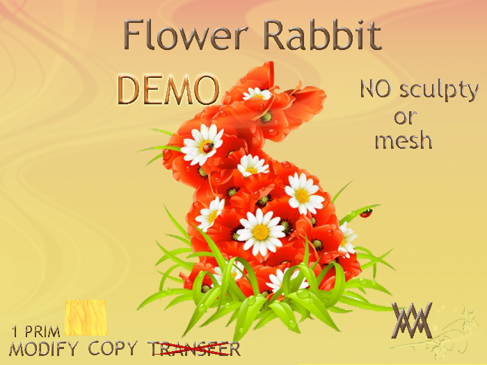 Easter Flower Rabbit by Wild Motley DEMO