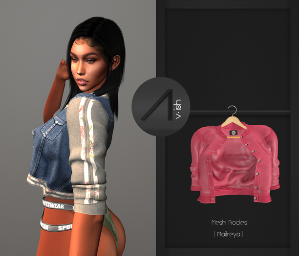 /\-Bomber Jacket Pink Leather