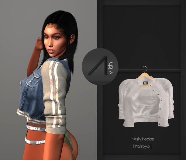 /\- Bomber Jacket  White Leather (ADD to Unpack)