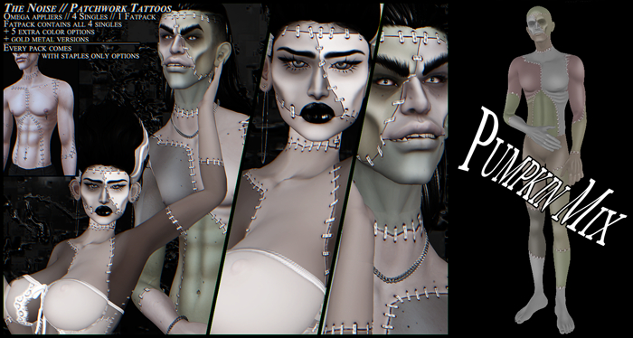 TheNoise// Patchwork Tattoos - Pumpkin Mix