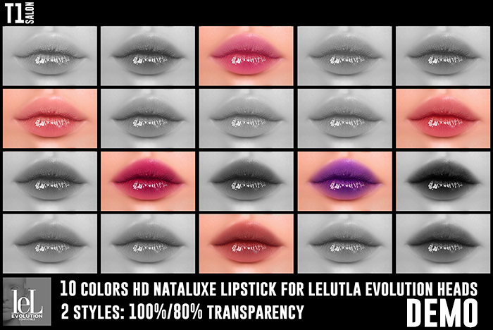 TOP1SALON - HD NATALUXE LIPSTICK (Lelutka Evolution) DEMO