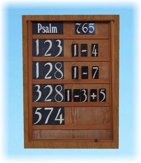 Psalm or Hymn Board [Boxed]