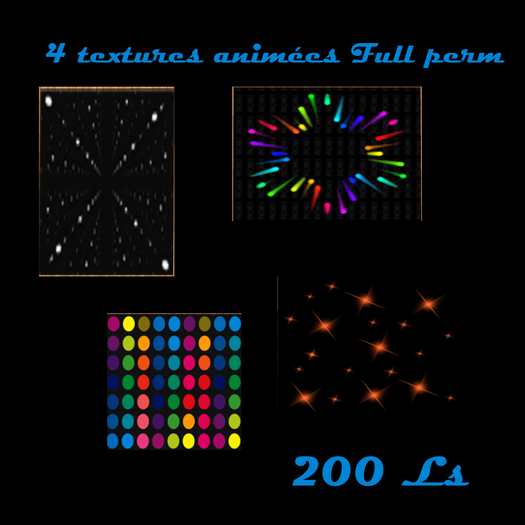 4 textures animees full perm