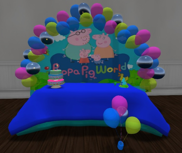 BIRTHDAY COMPLETE TABLE AND CAKE - PEPA PIG