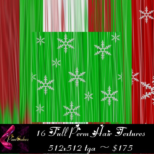 *PCz* Xmas Hair Textures