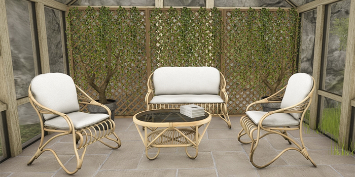 LpOca Rattan set