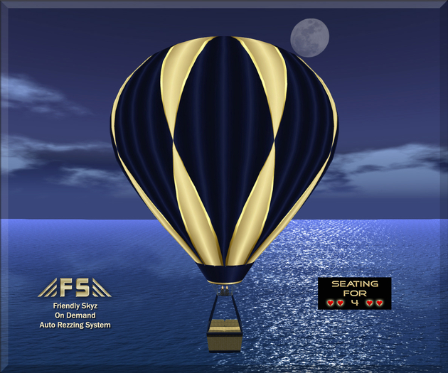 Hot Air Balloon ~~ Moonlight