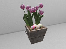 *LeFrog*Square Planter Pink Tulip