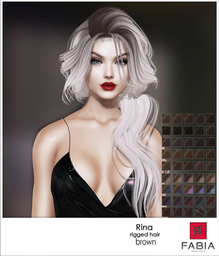 -FABIA- Mesh Hair   < Rina> Brown
