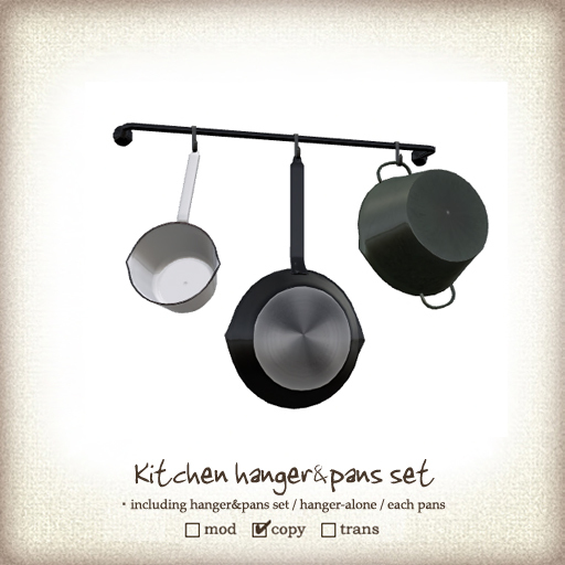 (iTuTu) kitchen hanger&pans set