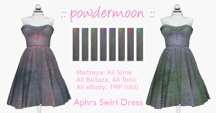 powdermoon - Aphra Swirl Swing Dress W/HUD