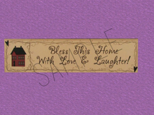 Bless This Home Wall Decal *transparent*