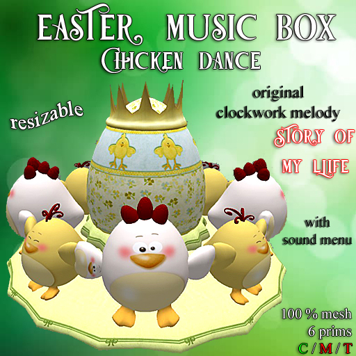 Easter  Music Box "Chicken Dance" mesh V3 (boxed)