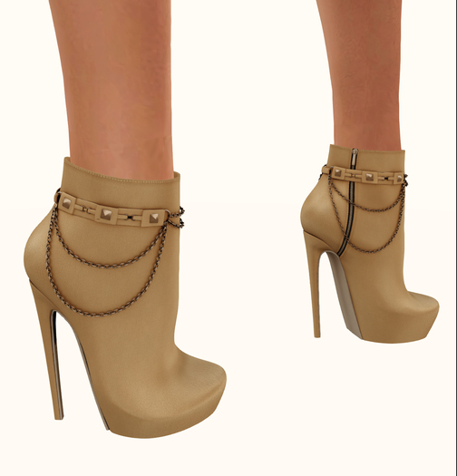 Phedora ~ Gabriella boots ~ Maitreya Common/Beige {rez me}