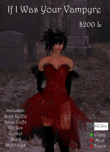 If I Was Your Vampyre Dress Set ~ 50% Off!