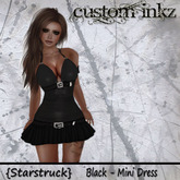 Custom iNKZ Starstruck Black Mini Dress! [NEW]