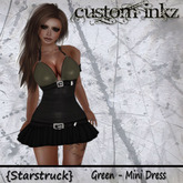 Custom iNKZ Starstruck Olive Mini Dress! [NEW]