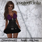 Custom iNKZ Starstruck Purple Mini Dress! [NEW]