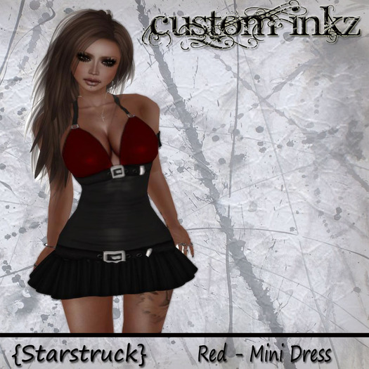 Custom iNKZ Starstruck Red Mini Dress! 