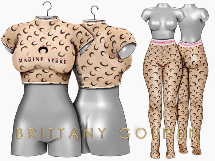 Brittany - Marine - Beige/Black