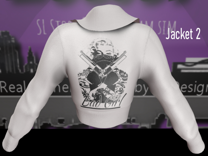 BAG - LEATHER WHITE JACKET - PRINT 2
