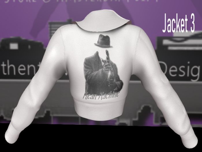 BAG - LEATHER WHITE JACKET - PRINT 3