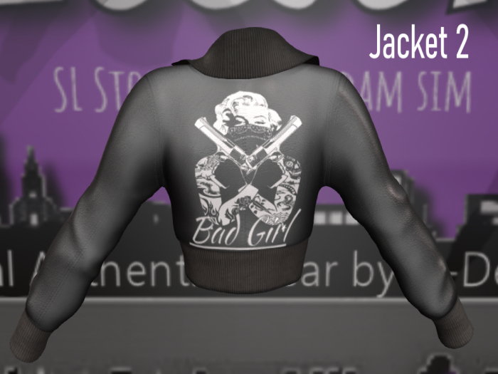 BAG -BIKER JACKET BLACK PRINT 2