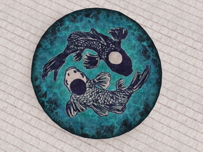 Gift-Seaweed Sonnet Koi Yin Yang Rug