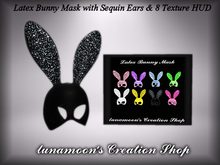 DEMO-Latex Bunny Sequin Mask w/HUD