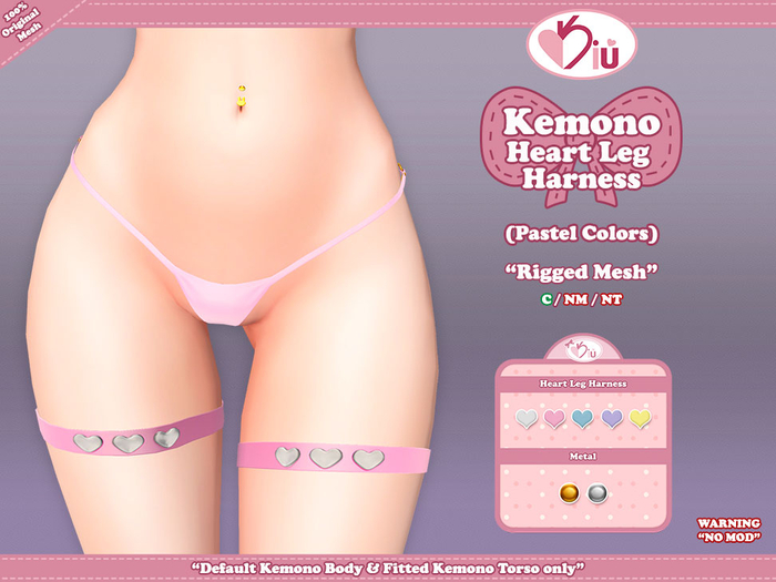 *>Kiu<* - Kemono Heart Leg Harness_PC