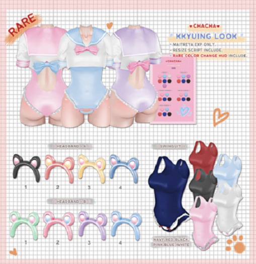 CHACHA. Kkyuing Look / Swimsuit / White