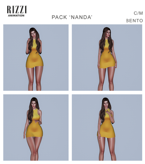 RIZZI Animation - Bento Static Pose - Pack Nanda