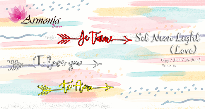 Armonia Decor [AD] Set Neon Light (Love)