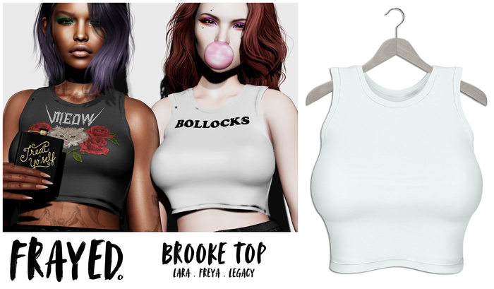 Frayed - Brooke Top - White
