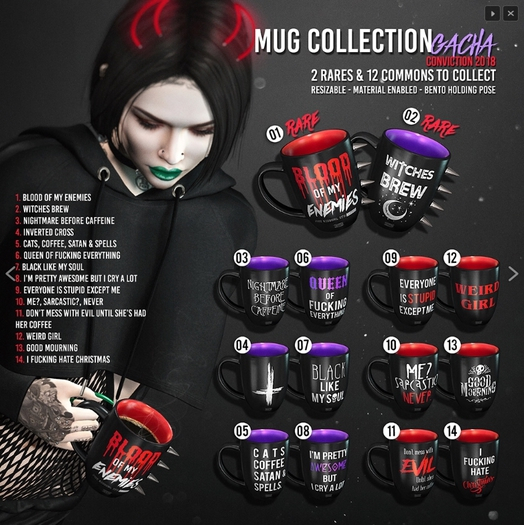 [ Conviction ] Mug Collection - 05 - COMMON