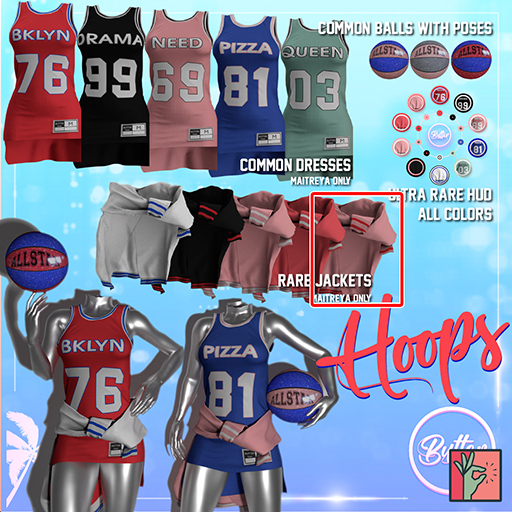 Butter Hoops BLUSH/RED Jacket RARE
