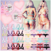 {le fil casse} Brigitte Set- Bralette & Double Panties Red Dotty Maitreya