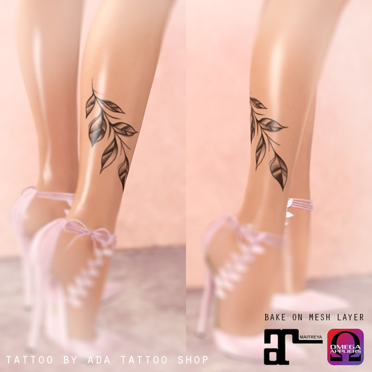 ~ADA Tattoo Shop~ Calf twig  (BoM, OMEGA, MAITREYA)