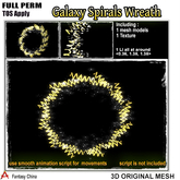 FC- FP Mesh Galaxy Spirals Wreath