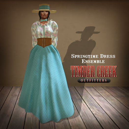 [Timber Creek] Springtime Dress-English Garden-Boxed