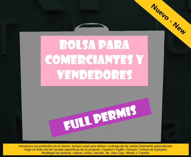 HUD + BAG DELIVEY BAG Mesh Full Permis v 1.0