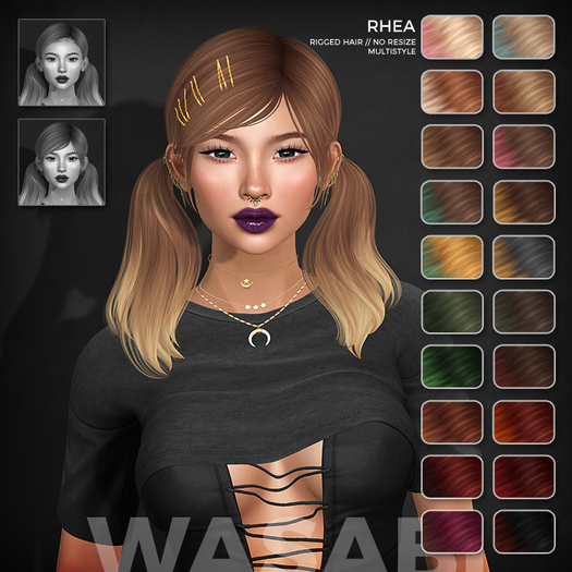 Wasabi // Rhea Mesh Hair - Solar Ombre