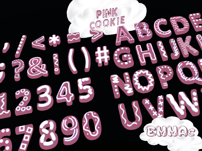 Emma's Pink Cookie Letters