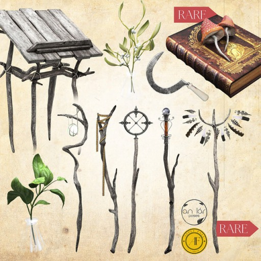 AF/AL Shaman Feather Staff (Wear) RARE